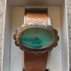 Metropolitan watch with leather band - NIB